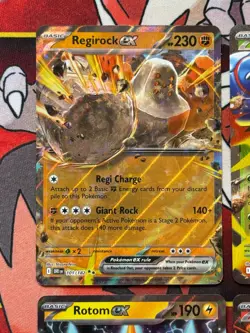 Pokemon TCG (4) Double Rare Card Lot Rotom - Oricorio - Heracross - Regirock - Image 2