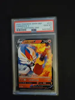 Pokemon Cinderace V SWSH015 Promo Holo PSA 10 Sword & Shield Promo Card - Image 1