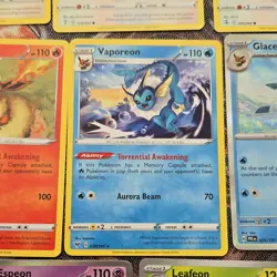 Nintendo Pokemon TCG Eevee Evolutions Mixed Card Lot 11x English Regular - Image 3