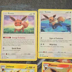 Nintendo Pokemon TCG Eevee Evolutions Mixed Card Lot 11x English Regular - Image 5