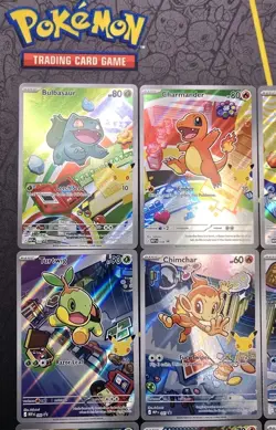 Pokemon First Partner Illustration Collection Promos FULL SET 9x Cards Near Mint - Image 2
