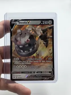 Steelix V 115/185 Vivid Voltage Ultra Rare Holo Pokemon TCG Card NM - Image 1