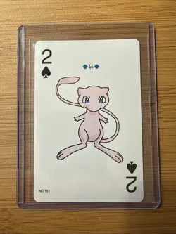 Mew 🔥 Vintage Pokemon Playing Cards - Green Venusaur Back 🔥 2 Of Spades - Image 1