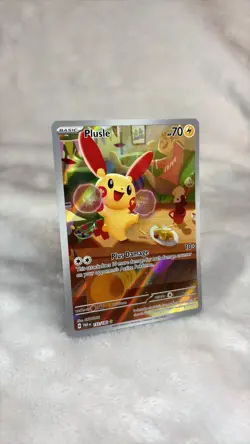 Pokemon Plusle TCG Card 193/182 Sv04: Paradox Rift Near Mint Condition - Image 3