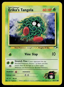 Pokemon Card Gym Heroes Erika's Tangela 79/132 Unlimited Common - Image 1