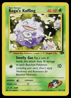 Pokemon Card Gym Challenge Koga's Koffing 79/132 Common - Image 1