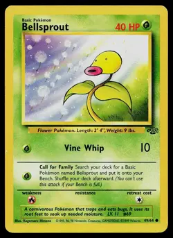 Pokemon Card Jungle Bellsprout 49/64 Common - Image 1