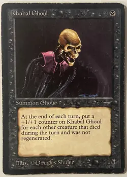 Magic The Gathering MTG KHABAL GHOUL Arabian Nights Card! - Image 1