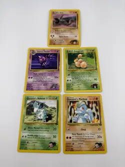 Pokemon TCG Vintage WOTC Gym Hero’s Common, Uncommon, Rare - Lot Of 25 Cards - Image 2