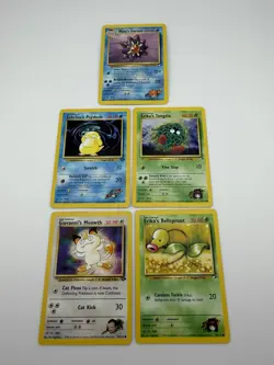Pokemon TCG Vintage WOTC Gym Hero’s Common, Uncommon, Rare - Lot Of 25 Cards - Image 4