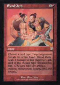 Blood Oath - Mercadian Masques: #177, Magic: The Gathering Nm R131 - Image 1