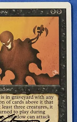 Magic The Gathering MTG NETHER SHADOW Revised Card SIGNED by Christopher Rush! - Image 3