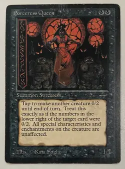 Magic The Gathering MTG SORCERESS QUEEN Arabian Nights! - Image 1