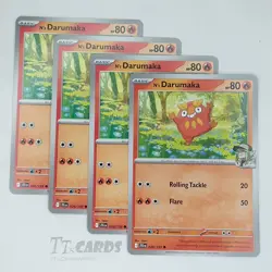 N's Darumaka 026/159 x4 - 4x Playset - Pokemon S&V Journey Together - 4 Card Set - Image 1