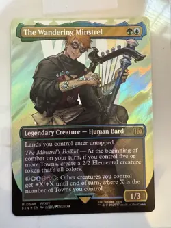 The Wandering Minstrel (Borderless) (Surge Foil) Final Fantasy Foil - Image 1