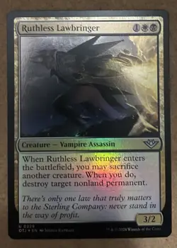 Foil* Ruthless Lawbringer - Outlaws of Thunder Junction - NM MTG - Image 1