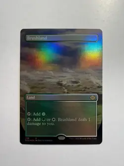 Brushland (Borderless) 298 MTG The Brothers' War Foil - Image 1