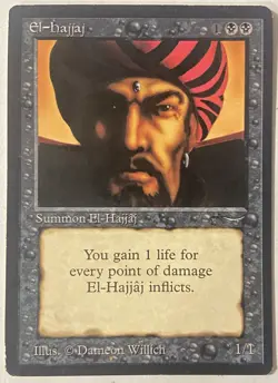 Magic The Gathering MTG EL-HAJJAJ Arabian Nights! - Image 1