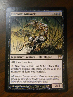MTG Champions Of Kamigawa Black Rare Marrow-Gnawer NM - Image 1