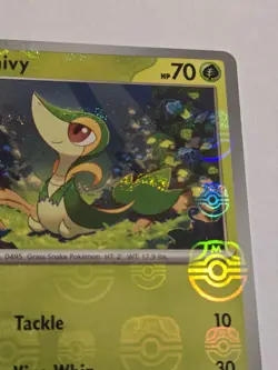 Snivy 001/086 Master Ball Reverse Holo Black Bolt Pokemon Card NM - Image 2