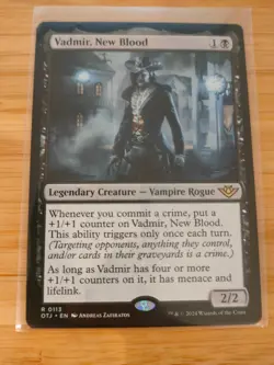 MTG Vadmir, New Blood 0113 Outlaws of Thunder Junction M/NM Free UK P&P - Image 1