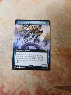 Spawning Kraken Extended Art Commander 2021 MTG NM - Image 1