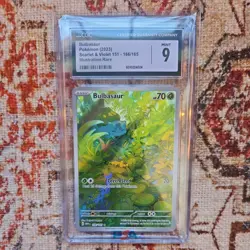 CGC 9 Bulbasaur 2023 Pokemon Card 151 166/165 Art Rare Pokemon Card - Image 2