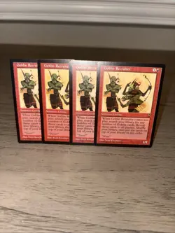 4x Goblin Recruiter Visions NM/LP MTG Magic The Gathering - Image 1