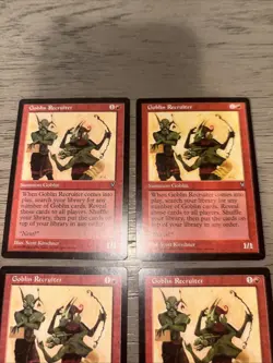 4x Goblin Recruiter Visions NM/LP MTG Magic The Gathering - Image 3