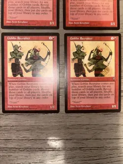 4x Goblin Recruiter Visions NM/LP MTG Magic The Gathering - Image 4