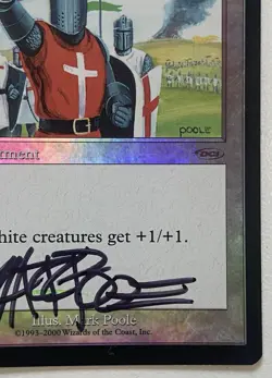 Magic Gathering MTG CRUSADE Promo Foil DCI Junior Super Series Signed Mark Poole - Image 5