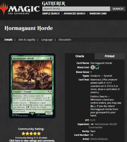 2022 MTG Magic the Gathering Warhammer 40000 40k Surge Foil #93 Hormagaunt Horde - Image 3