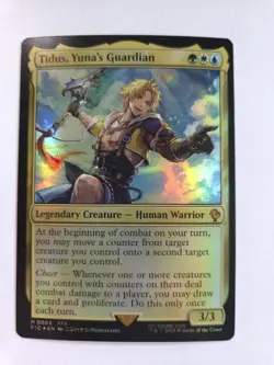 MTG - Tidus, Yuna's Guardian - Commander: Final Fantasy - Foil - M - 0005 - NM - Image 1