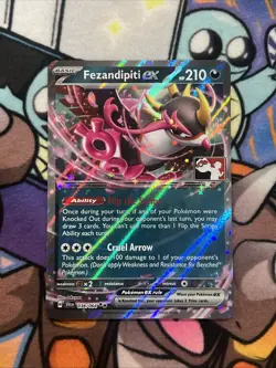 Fezandipiti ex Pokemon Prize Pack Series 7 Promo Pokemon Card NM/LP Stamp - Image 1