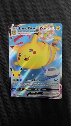 Flying Pikachu VMAX 007/025 Celebrations Holo Rare VMAX Full Art Pokemon Card NM - Image 1