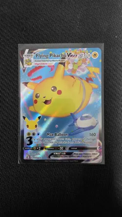 Flying Pikachu VMAX 007/025 Celebrations Holo Rare VMAX Full Art Pokemon Card NM - Image 3