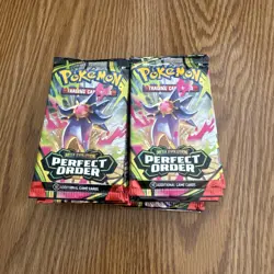 lot of 20 pokemon perfect order mega evolution trading card packs new sealed - Image 1