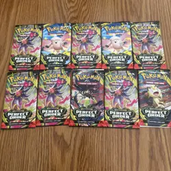 lot of 20 pokemon perfect order mega evolution trading card packs new sealed - Image 2