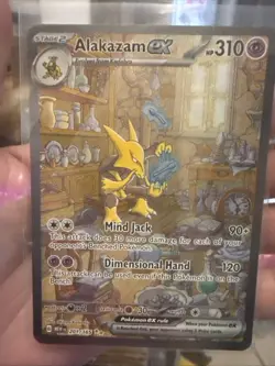 Alakazam ex 201/165 S&V 151 Special Illustration Rare SIR Pokemon Card - Image 1