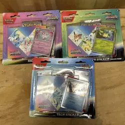 POKEMON: TCG, PRISMATIC EVOLUTIONS TECK STICKER BLISTER PACK LOT OF 3 - Image 3