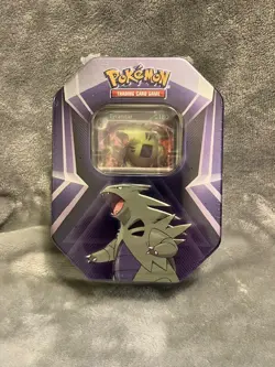 Birthday Auction!: Pokemon Tyranitar Tin. New in Box with Factory Seal - Image 1