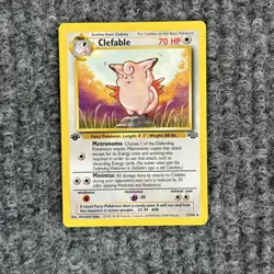 VTG Pokemon Jungle Clefable 17/64 1st Edition Regular NM - Image 1