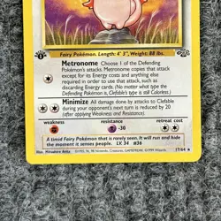 VTG Pokemon Jungle Clefable 17/64 1st Edition Regular NM - Image 4