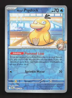 Misty's Psyduck 045/182 Uncommon Destined Rivals Pokemon Reverse Holo Near Mint - Image 1