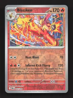 Blaziken 042/182 Rare Destined Rivals Pokemon Reverse Holo Near Mint - Image 1