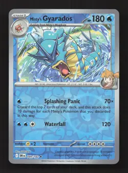 Misty's Gyarados 049/182 Rare Destined Rivals Pokemon Reverse Holo LP - Image 1