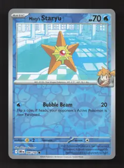 Misty's Staryu 046/182 Common Destined Rivals Pokemon Reverse Holo Near Mint - Image 1