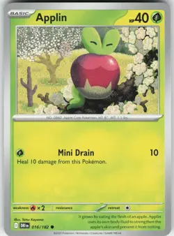 Applin 016/182 Common Destined Rivals Pokemon Near Mint - Image 1