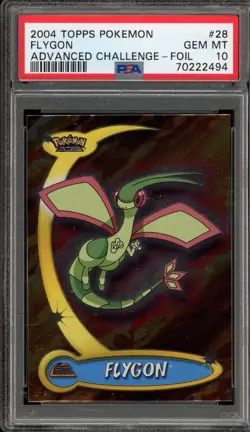 Pokemon Topps Flygon Advanced Challenge Foil #28 PSA 10 Gem Mint - Image 1