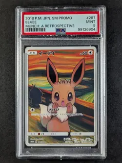2018 Pokemon Sun & Moon Promo EEVEE Munch: A Retrospective Jpn 287/SM-P PSA 9 - Image 1